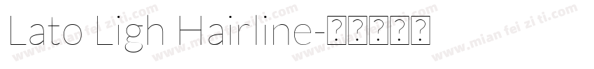 Lato Ligh Hairline字体转换